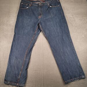 Red Ape Jeans‎ Wide Leg Baggy Skater Hip Hop Y2K Denim Jeans Men's 42/32